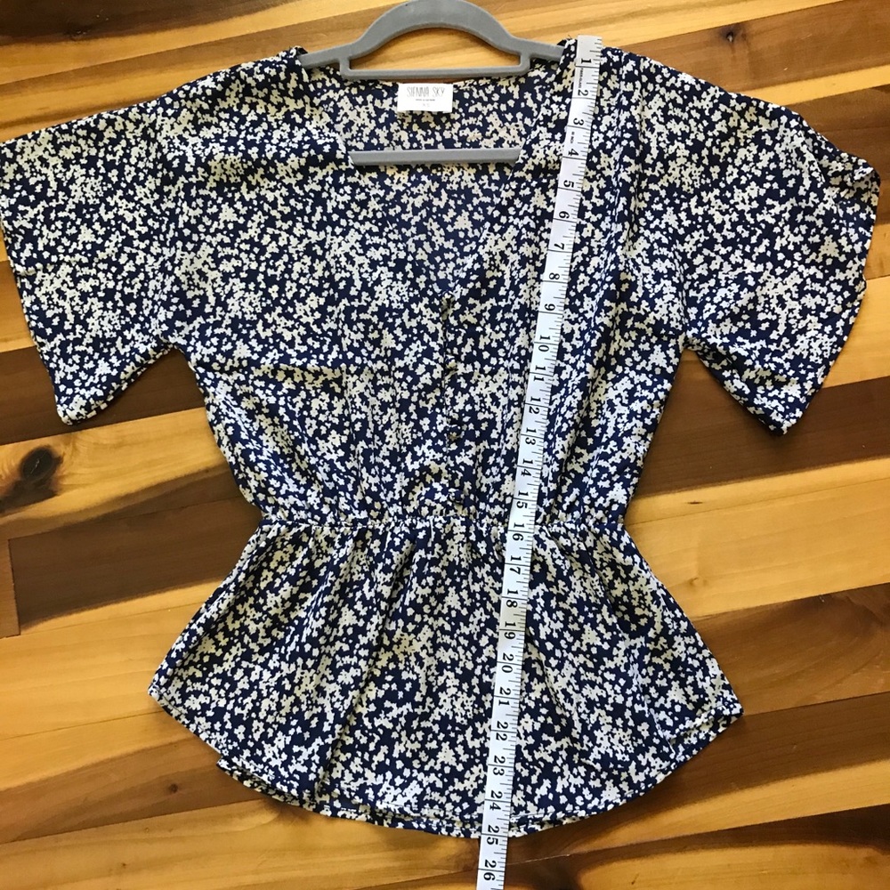 Butterfly Sleeve Dress top Blouse sz. XS like new!
